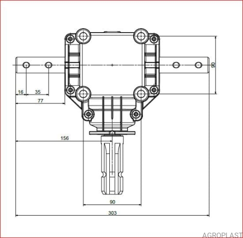 Fertilizer spreader bevel gear 1:1.5 (1)