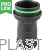 Straight plug ø20 – fastening 1”