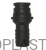 Straight plug ø 12,5 – fastened with a ¾” nut