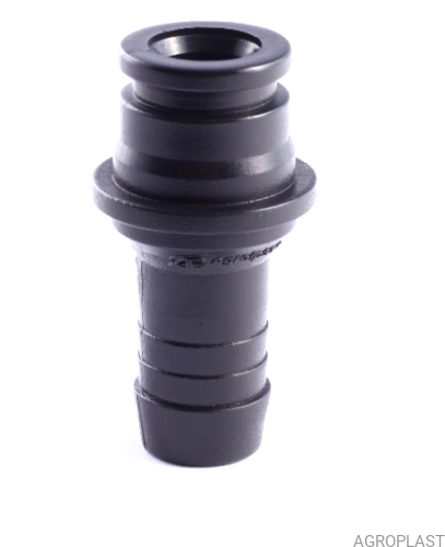 Straight plug ø 12,5 – fastened with a ¾” nut