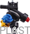 3-way nozzle holder (single hose connector, Arag-system)