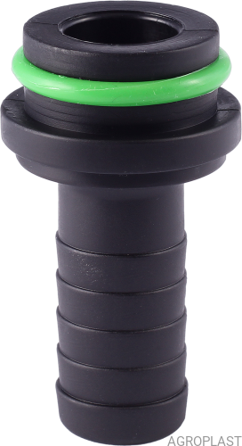 Straight plug ø 12,5 – fastened with a ¾” nut
