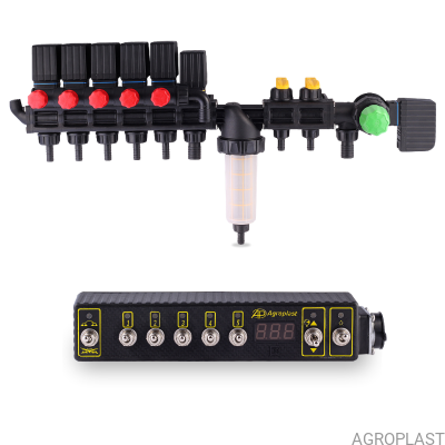 Control  Unit  HD  (5+2) with electric valves  + Control Box  5-section