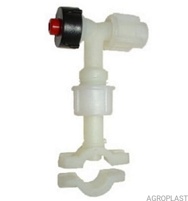 Kolano promienia z zaworem odcinającym kompletne